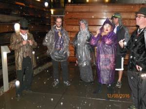 The rain makes the wankers look even classier